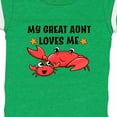 thumbnail image 4 of Inktastic My Great Aunt Loves Me- Cute Crab Family Boys or Girls Baby Bodysuit, 4 of 5