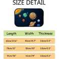 thumbnail image 3 of Floor Door Mats Bath Rugs Solar System Galaxy Planets Bathroom Carpet Non-Slip Absorbent for Entryway Indoor 23.6x15.7in Carpet Runner, 3 of 7