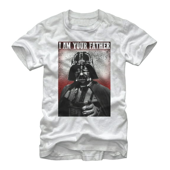 Men's Star Wars Stern Vader I am Your Father Graphic Tee White 3X Large