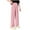 Pink, variant on Maternity Pants Over The Belly Dress Work Pregnancy Pants Stretchy Lounge Wide Leg Trousers with Pockets