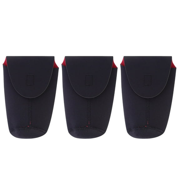 3pcs Practical Camera Lens Bags Camera Lens Pouches Camera Lens Cases