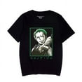 thumbnail image 7 of Roronoa Zoro 100 cotton clothes black and white summer short sleeve t-shirt top, 7 of 7
