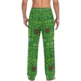 thumbnail image 2 of GZHJMY St. Patrick's Day Pajama Pants for Men, Lounge Pants Lightweight Men Pajama Bottoms with Drawstring Pockets, Christmas New Year Birthday Gifts, Small, 2 of 6