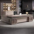 thumbnail image 3 of Computer Compuradora Office Desk Standing Organizers Student Makeup Office Desk Conference Schreibtisch Luxury Furniture My Lux Decor Round, 3 of 18