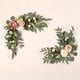 thumbnail image 1 of Arco de flores para boda, guirnalda de flores artificiales rústicas para dintel, hojas verdes, rosas, peonías, girasoles, corona para puerta, decoración del hogar, 1 of 1