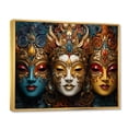 thumbnail image 2 of Designart "Traditional Masks of Thailand" Thailand Floater Framed Canvas Art Print, 2 of 7