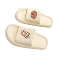 thumbnail image 2 of Sonducket Sandalia transpirable para mujer, suave y a la moda, suave, gruesa, con plataforma inferior, zapatillas con punta abierta, zapatillas Calzado Blanco 40/41.1, 2 of 6