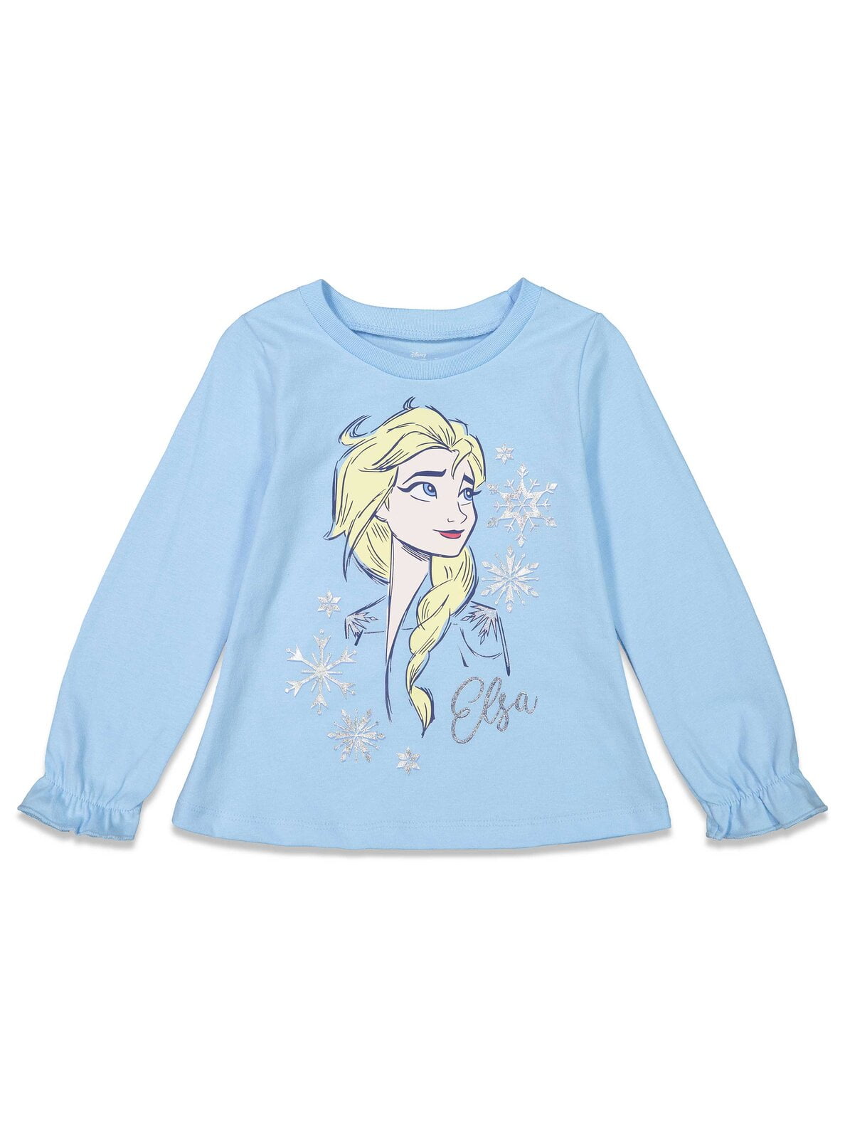 Disney Frozen Elsa Toddler Girls Long Sleeve Graphic T-Shirt & Leggings Light Blue 2T