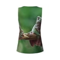 thumbnail image 5 of Haiem Australian White Tree Frog Sitting on Branch Workout Tank Tops for Women, Athletic Sports Slim-Fit Tank Tops, Compression Sleeveless Dry Fit Shirts,Athletic Shirt-Small, 5 of 9