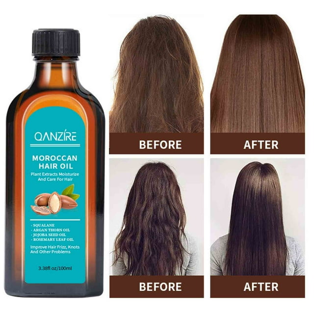 Fiudx Acete Marroquí, Sérum Reparador Capilar Silk Bright, Champú Hidratante para El Control Del Frizz, Extracto Vegetal Fortalecedor para Cabello Seco, Apto para Todo Tipo de Cabello, Hidratación Du