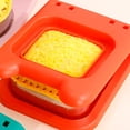 thumbnail image 5 of Cortador y sellador de sándwiches - Descortezador de sándwiches de acero inoxidable - Cortador de galletas para panqueques y sándwiches sin corteza con mantequilla de maní y mermelada para niños,, 5 of 5
