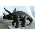 thumbnail image 5 of Nifao Giant Aluminum Triceratops Dinosaur Statue in Walking Pose – Outdoor Garden Decor Sculpture, 57"L x 26"W x 35"H, 5 of 12