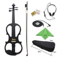 thumbnail image 3 of IRIN 4/4 Electric Acoustic Violin Fiddle with Violin Case Cover Bow for Musical Stringed Instrument Lovers Beginners Color:black, 3 of 8