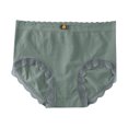 thumbnail image 2 of Puntoco Bragas para mujer, cintura alta, ropa interior sin costuras para mujer, entrepierna de algodón sin costuras y elástica, transpirables, sexys, de cintura media, levantan la cadera, cómodas, 2 of 5