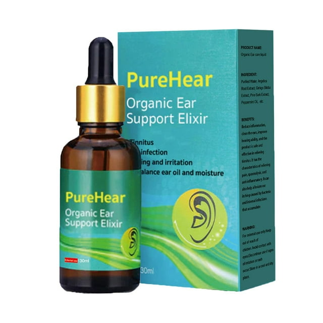 Organic Ear Support Elixir, Ear Support Essence Oil, Natural antiinflammatory Ear Drops for Ear