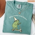 thumbnail image 6 of Mama Frog Shirt Off to Commit Mom Foolery TShirt Funny Frog Scooter Gift For Mom Funny Mama Shirt Pregnancy Announcement Tee, 6 of 6