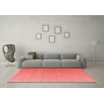thumbnail image 3 of Ahgly Company Machine Washable Indoor Square Solid Red Modern Area Rugs, 5' Square, 3 of 4
