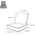 thumbnail image 2 of x Coussins de Patio à Assise Profonde pour Extérieur/intérieur, Ensemble de Rembourrage en Mousse Résiliente, Hydrofuges, Résistants aux Taches et aux Intempéries, Assise Profonde, Bas Chili, 2 of 7