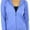 Blue, variant on Women's Thin Fabric Long Sleeve Kangaroo Pocket Zip Up Hoodie - Navy - Small