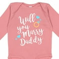thumbnail image 4 of Inktastic Will You Marry Daddy-ring White Boys or Girls Long Sleeve Baby Bodysuit, 4 of 5