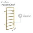 thumbnail image 5 of Ivy 8-Bar Electric Towel Warmer in Brushed Gold, 5 of 12