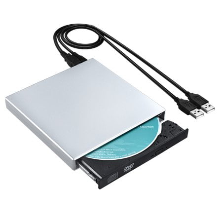 Portable CD Drive, Slim External CD-RW Drive DVD-R Combo Burner Player For Notebook PC Desktop Computer,