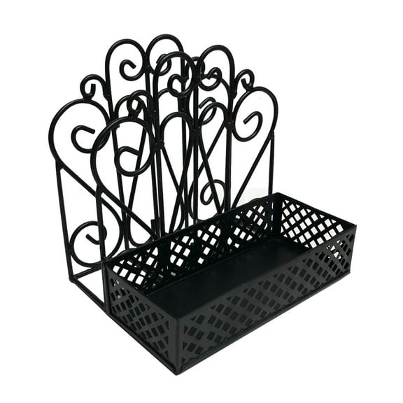 Park Designs Black Salt Pepper and Napkin Holder