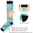 thumbnail image 3 of FREEAMG Patterns Of Wine Glasses and Bottles Compression Socks for Women and Men, 1 Pair, 3 of 7