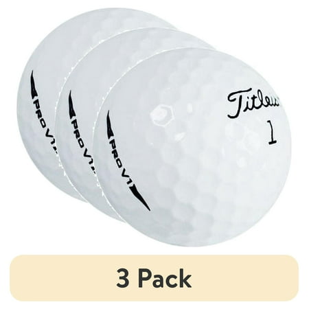(3 pack) Titleist Pro V1 Refinished Golf Balls – 12 Pack – Premium Value by GBM Golf
