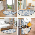 thumbnail image 7 of CURLYOOT Starfish and Seashells Ocean Coral Half Round Door Mat 40'' x 63'', Indoor Outdoor Entrance Rug, Semi Circular Area Rug, Non Slip Washable Absorbent Doormat, Laundry Room Rug, 7 of 7