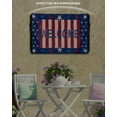 thumbnail image 3 of 4th of July Welcome Stripes Outdoor TV Cover 40 to 43 Inch Weatherproof, Blue Red Star Independence Day 600D Oxford TV Covers with Waterproof Zipper, Outside Flat TV Screen Protector 40"Wx25"Hx4.5"D, 3 of 7