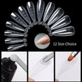 thumbnail image 5 of 60Pcs/Bag 4 Types Professional For Building UV Acrylic Gel Manicure Tools False Nail Tips Nail Dual Form Nail Mold Fake Nails Extension 01-60PCS/BAG, 5 of 8