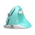 thumbnail image 1 of Delux M618mini Wireless Mouse Dual-mode Rechargeable 2.4GHz Ergonomic Vertical Bluetooth-compatible Mice for Computer - Mint Green, 1 of 5
