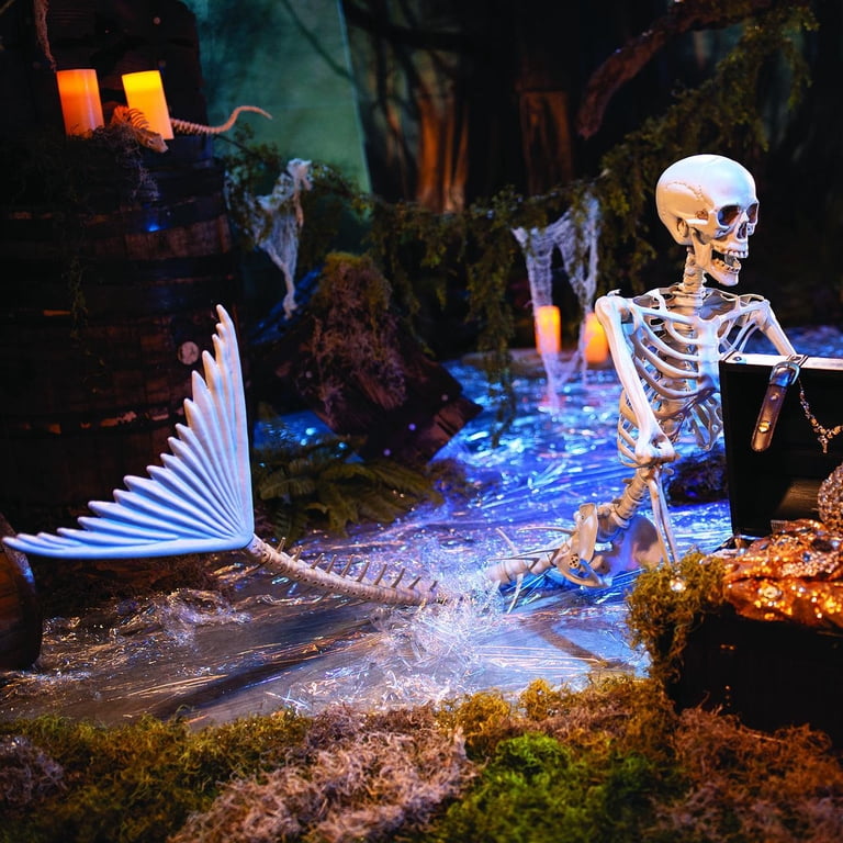 Life Size Mermaid Skeleton Halloween Decoration - Walmart.com