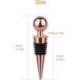 thumbnail image 2 of 3Pcs Wine Stopper Bottle Stopper, Stainless Steel Wine Saver, Reusable Wine Bottle Corks Used for Gift, Bar, Holiday, 2 of 4