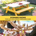 thumbnail image 6 of Valentine's Day Table Cloths for 4 Foot Rectangle Tables, Red Truck Roses Romantic Love Heart Sweet Patio Waterproof Elastic Fitted Tablecloths, Washable Rectangular Table Cover for Camping, 6 of 8