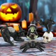 thumbnail image 3 of kjfeif Hall-oween Creative Skull Black Cat Witch Spider Resin Small Ornament for Raising The Holiday Spirit Perfect for Home Party and Store Use, 3 of 4