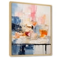 thumbnail image 2 of Designart "Abstracted Picnic Of Food" Meals & Picnics Floater Framed Canvas Wall Art, 2 of 5