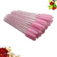 thumbnail image 3 of 100pcs Disposable Eyelash Mascara Crystal Rod Eyelash Applicator Makeup (Pink), 3 of 8