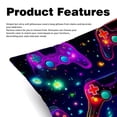 thumbnail image 2 of Game Controller with Unique Patterns Covers - Set of 2 Throw Pillows for Home Decor - Available in 16x16, 18x18, 20x20 Inches for Various Occasions, 2 of 6
