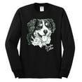 thumbnail image 2 of Border Collie Dog Lover Pet Owner Animal Lover Mens Long Sleeve Shirt, Black, Small, 2 of 4