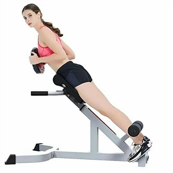 ComMax Roman Chair Back Hyperextension Bench Adjustable Back Exercise Machine Home Gym Workout Equipment for Abs and Glute