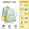 thumbnail image 3 of Boho Floral Daisy Students Backpack - Cute Yellow & White Flower Pattern, Durable Waterproof Material with Comfortable Dual Shoulder Support, 3 of 6