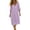 Purple, variant on Tqcoqu V Neck Puff Sleeve Tunic Dress for Women Summer Short Sleeve Maxi Dress Casual Loose Vacation Beach Midi Dresses,Beige,Women's S-XXXL