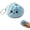 Blue, variant on Dumpling Keychain, Soft Plush Squishy Dumpling Keychain, for Handbags Purses Backpacks & Car Keys White