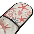 thumbnail image 4 of Yayeee Double Oven Mitt Kitchen Heat Resistant Baking 35" x7" Quilted Glove, Starfish Seashell, 4 of 6