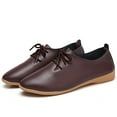 thumbnail image 2 of B91xZ Mocassin Pointu pour Femmes Classique Fermé Bout Rond Ballerines Confortables Chaussures de Danse Décontractées, Café 9, 2 of 5