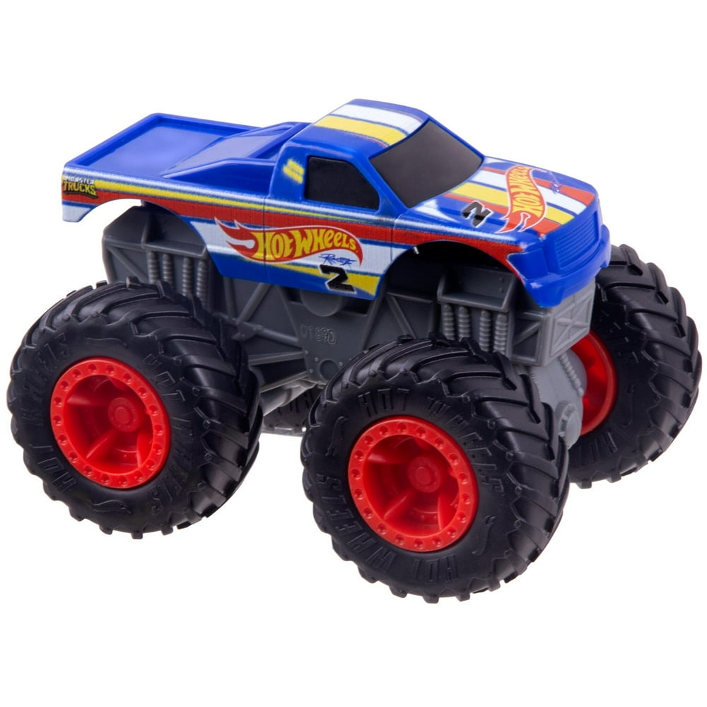 Hot Wheels Monster Trucks 1:43 Scale Regular Cab Rev Tredz Toy Truck