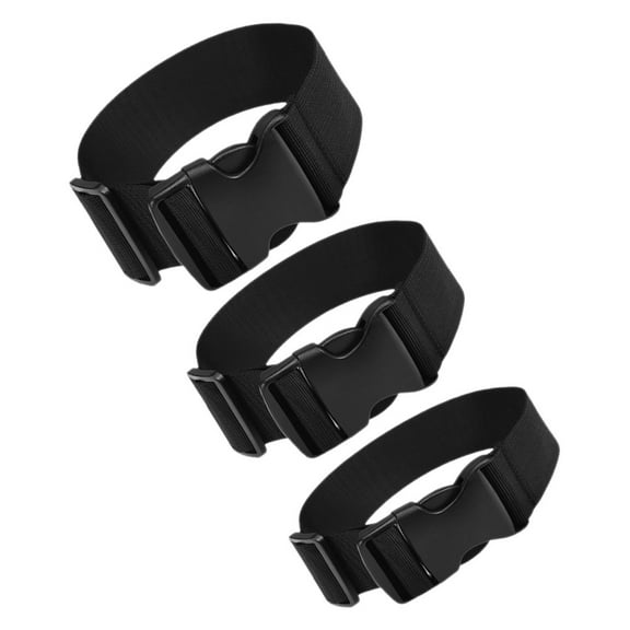 FRCOLOR OUNONA 3pcs Suitcase Connector Straps Adjustable Buckle Luggage Belts for Suitcases