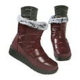 thumbnail image 5 of LIJCC Womens Snow Boots with Zipper Waterproof Insulated Mid Calf Orthopedic Boots Fur Lined Winter Warm Boots Comfortable Platform Fashion Ankle Booties, 5 of 8
